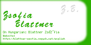 zsofia blattner business card